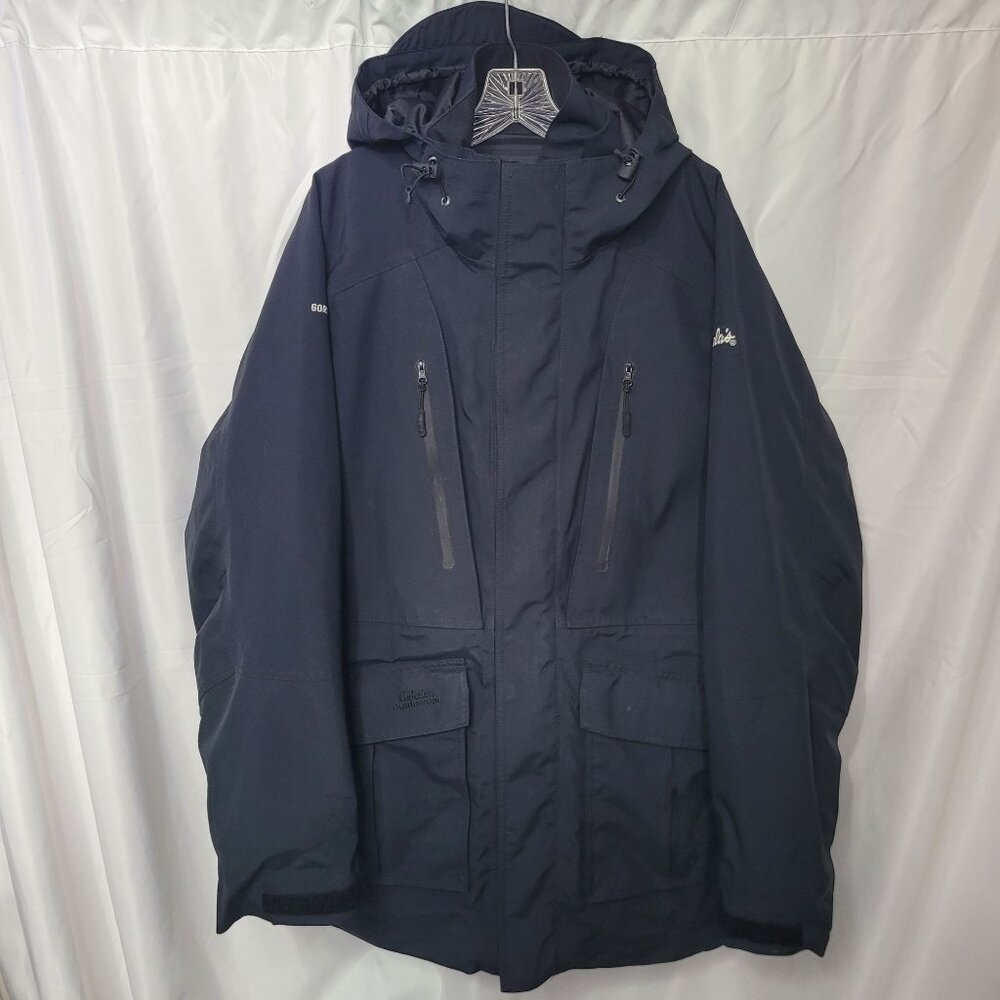 Cabela's Guidewear GoreTex Waterproof Outdoor Full-Zip Jacket Men' Navy Size L/L